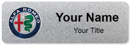 Custom name badges for Alfa Romeo