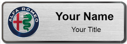 Custom name badges for Alfa Romeo