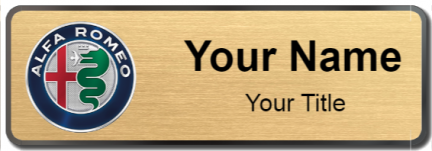 Custom name badges for Alfa Romeo
