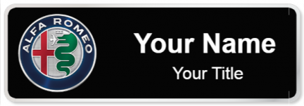Custom name badges for Alfa Romeo