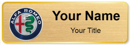 Custom name badges for Alfa Romeo