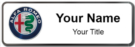 Custom name badges for Alfa Romeo