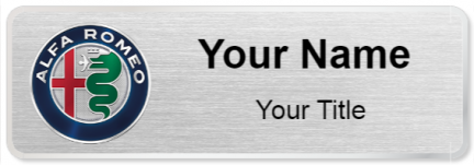 Custom name badges for Alfa Romeo