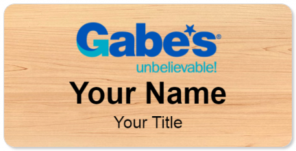 Custom name badges for Gabes Unbelievable