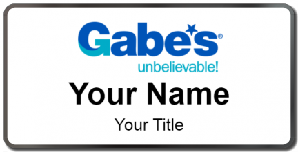 Custom name badges for Gabes Unbelievable
