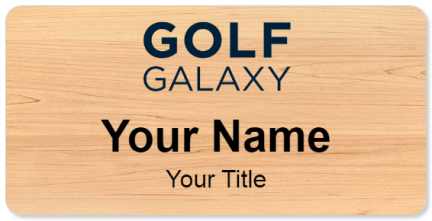 Custom name badges for Golf Galaxy