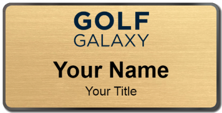 Custom name badges for Golf Galaxy