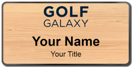 Custom name badges for Golf Galaxy