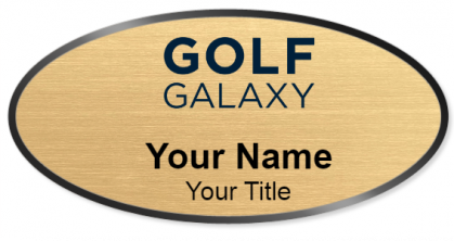 Custom name badges for Golf Galaxy