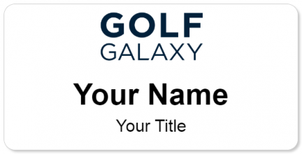 Custom name badges for Golf Galaxy