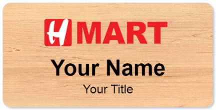 Custom name badges for H Mart
