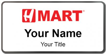 Custom name badges for H Mart