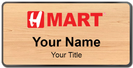 Custom name badges for H Mart