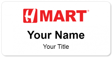 Custom name badges for H Mart