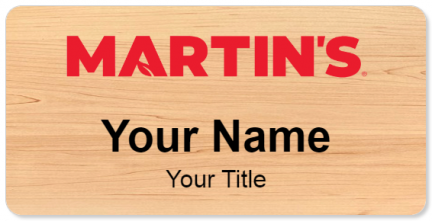 Custom name badges for Martins Foodmart
