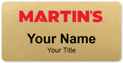 Custom name badges for Martins Foodmart