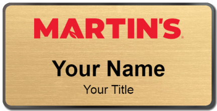 Custom name badges for Martins Foodmart