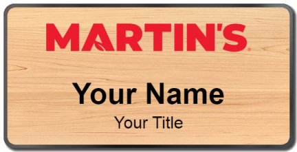Custom name badges for Martins Foodmart