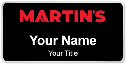 Custom name badges for Martins Foodmart