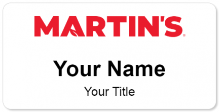 Custom name badges for Martins Foodmart