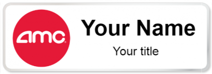 Custom name badges for AMC Theaters