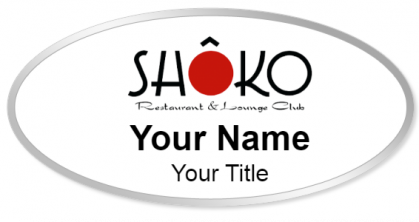 Custom name badges for Shoko Restaurant & Lounge Club