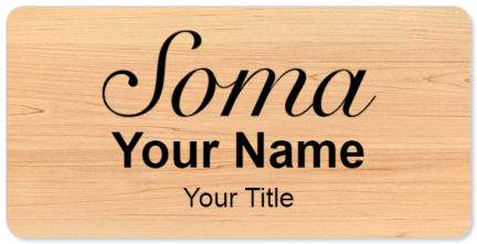 Custom name badges for Soma