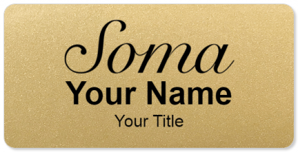 Custom name badges for Soma