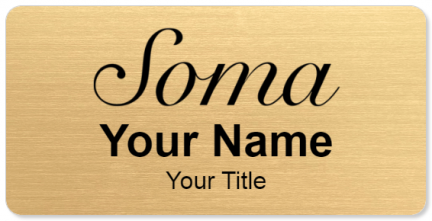 Custom name badges for Soma