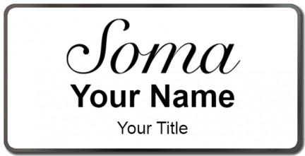 Custom name badges for Soma