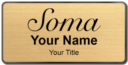 Custom name badges for Soma
