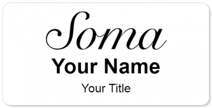 Custom name badges for Soma