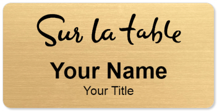 Custom name badges for Sur La Table
