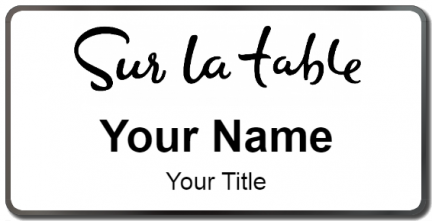 Custom name badges for Sur La Table