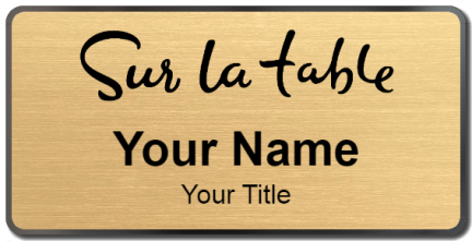 Custom name badges for Sur La Table