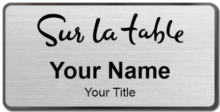 Custom name badges for Sur La Table