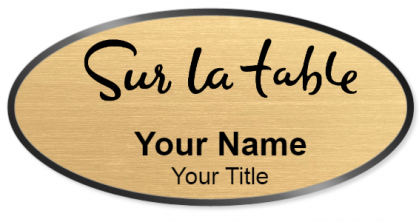 Custom name badges for Sur La Table