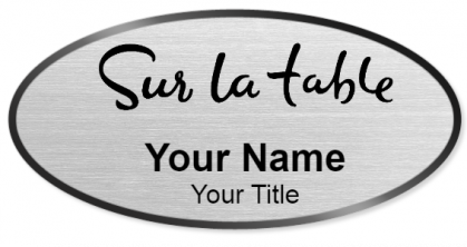 Custom name badges for Sur La Table