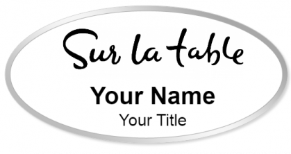 Custom name badges for Sur La Table