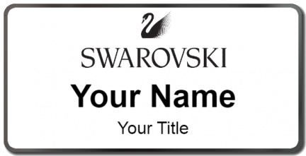 Custom name badges for Swarovsky