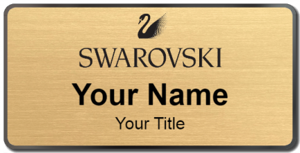 Custom name badges for Swarovsky