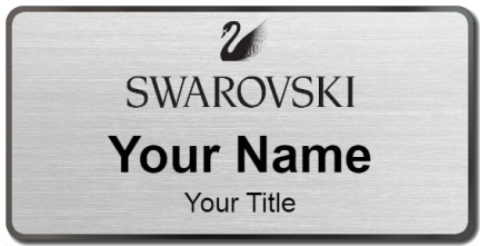 Custom name badges for Swarovsky