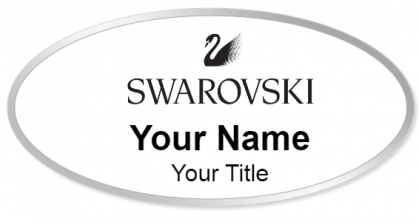Custom name badges for Swarovsky