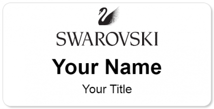 Custom name badges for Swarovsky