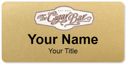 Custom name badges for The Cigar Bar