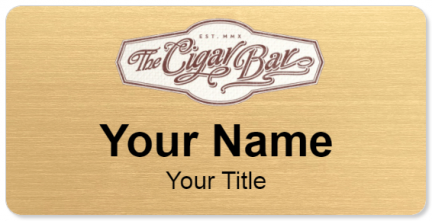 Custom name badges for The Cigar Bar