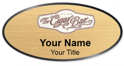 Custom name badges for The Cigar Bar