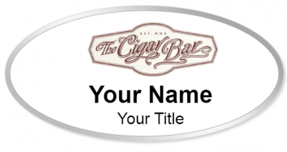 Custom name badges for The Cigar Bar