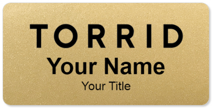 Custom name badges for Torrid