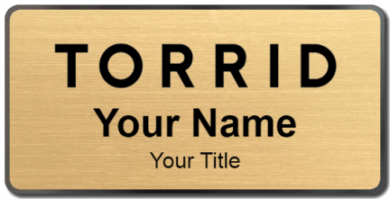 Custom name badges for Torrid